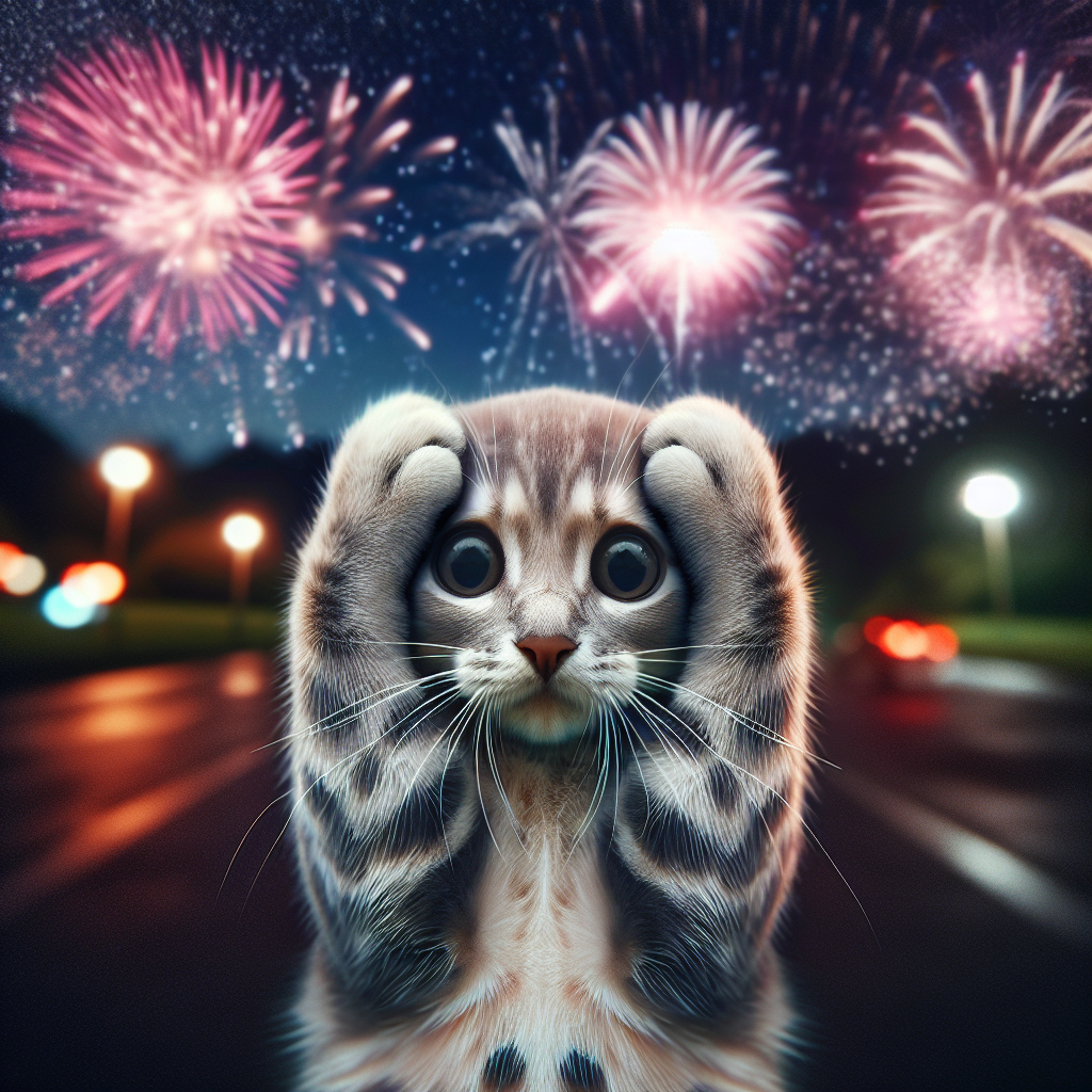 En este momento estás viendo ¿Cómo reaccionan los gatos a los sonidos fuertes, como los fuegos artificiales?