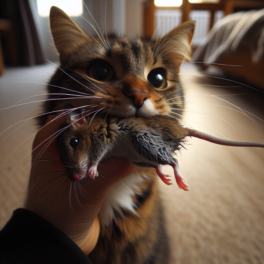Lee más sobre el artículo ¿Qué significa cuando un gato te trae un “regalo” (como una presa muerta)?