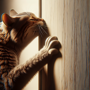 Lee más sobre el artículo ¿Qué significa cuando un gato frota su cara contra las paredes o muebles?