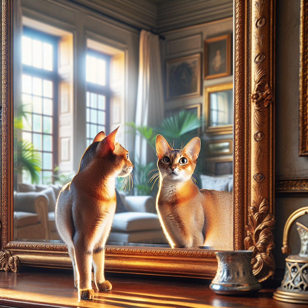 Lee más sobre el artículo ¿Reconocen los gatos su reflejo en un espejo realmente?