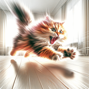 Lee más sobre el artículo ¿Por qué los gatos tienen episodios de locura corriendo y saltando?