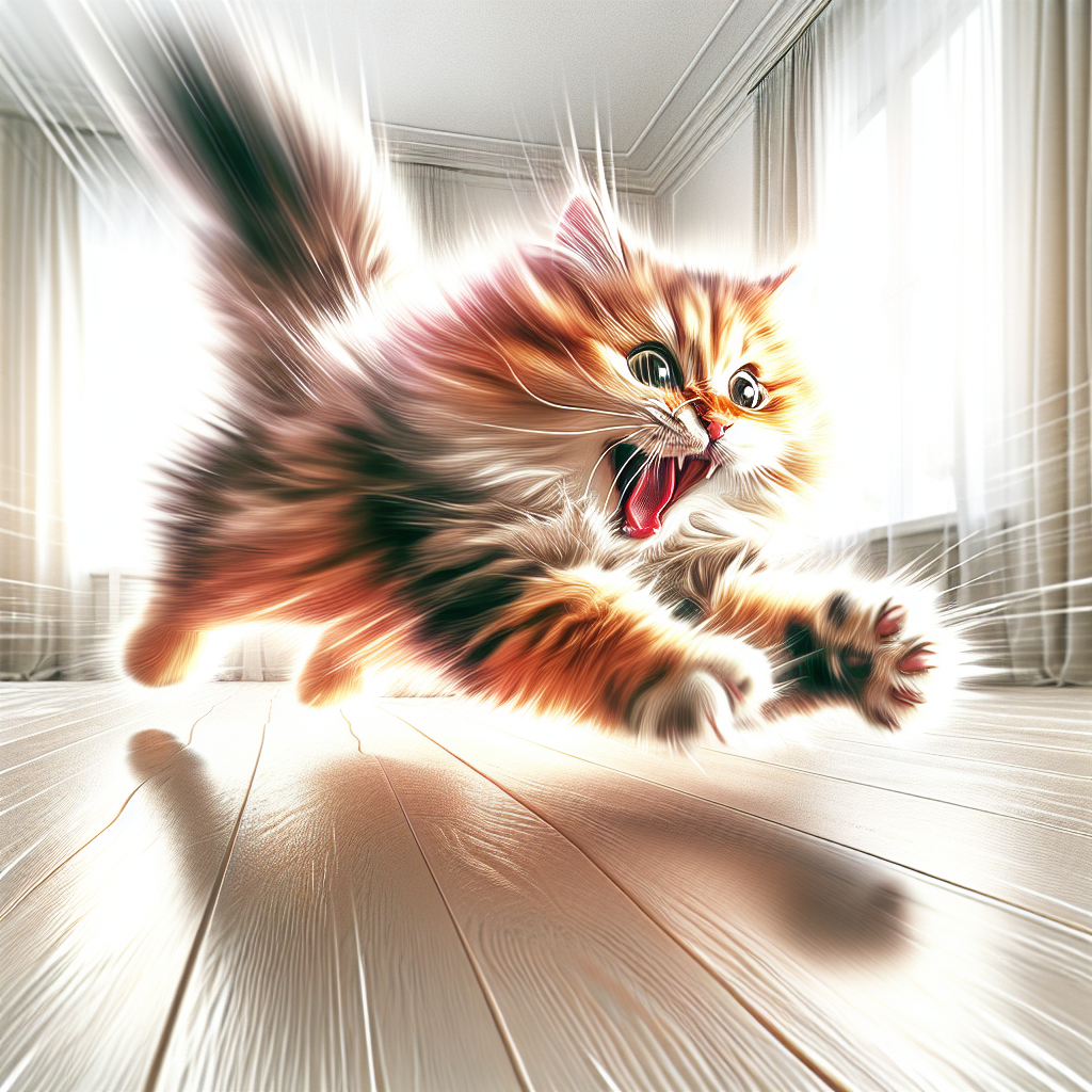 Lee más sobre el artículo ¿Por qué los gatos tienen episodios de locura corriendo y saltando?