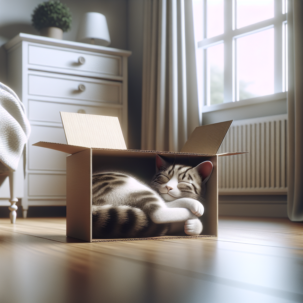 ¿Por qué los gatos prefieren dormir en cajas pequeñas o espacios reducidos normalmente?