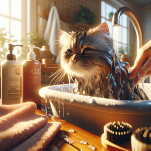 Lee más sobre el artículo ¿Cuándo y por qué es necesario bañar a un gato en casa?